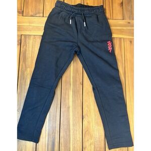 Air Jordan Big Kids Sz S 8/10Y MJ Zion Crossover Pants‎ Black Size Snaps NWT